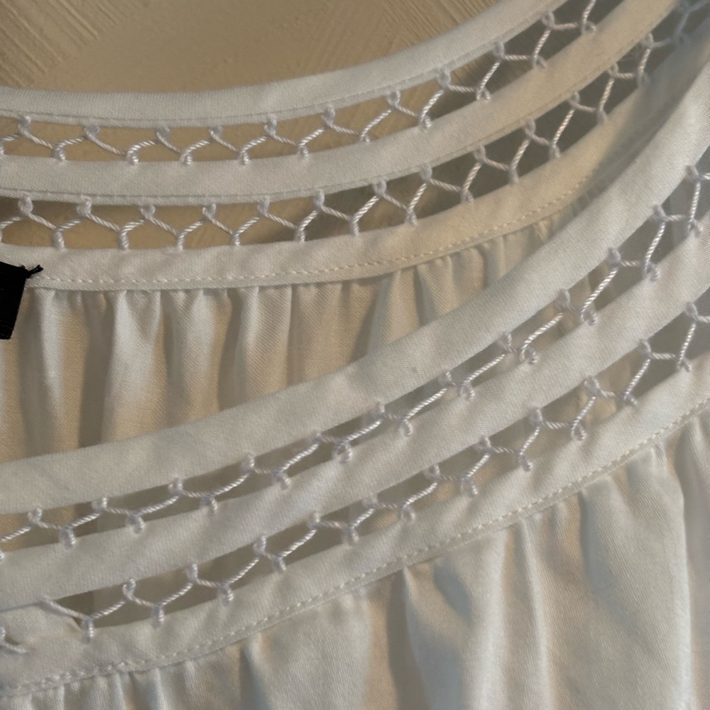 Talbots White Blouse size L - Picture 3 of 6